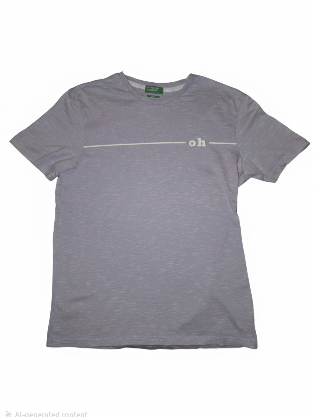 United Colors Of Benetton Lavender 'oh' Graphic Crewneck Tee